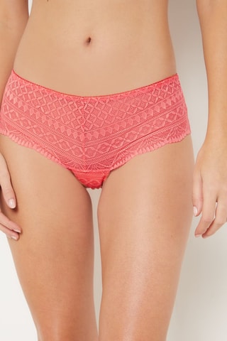 Shorties de cintura alta - Coral