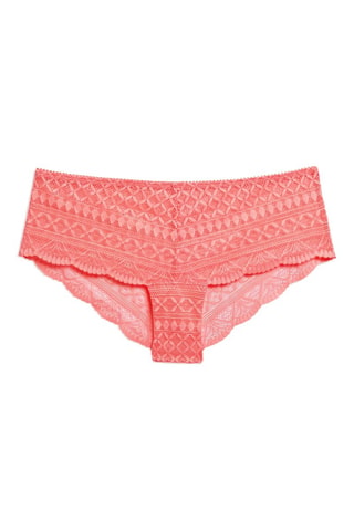 Shorties de cintura alta - Coral
