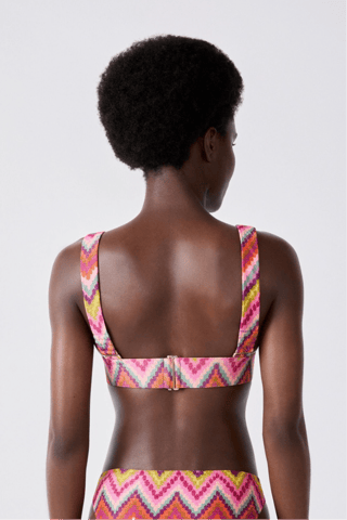 Sujetador push-up Muses - Rosa y naranja