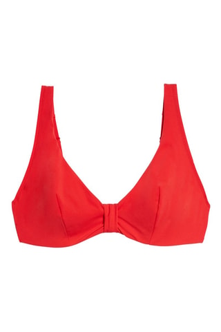 Parte de cima de biquíni Sculpt - Vermelho