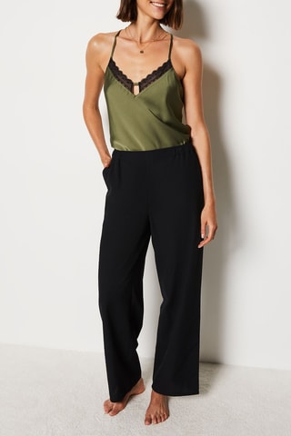 Pantalón de tiro alto Rania - Negro