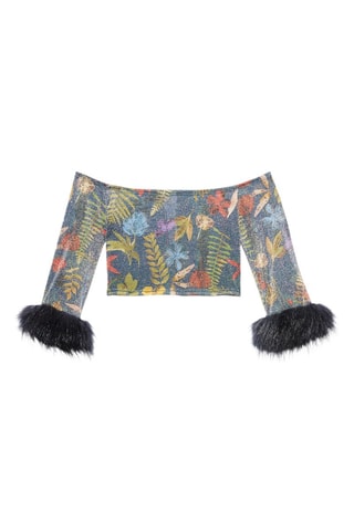 Crop top de pijama Trophy Wife - Gris oscuro - Savage X Fenty