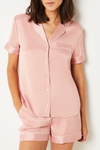 Camisa de pijama Gia - Rosa-maquilhagem