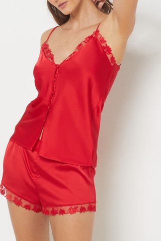 Short de pijama Tendresse - Rojo