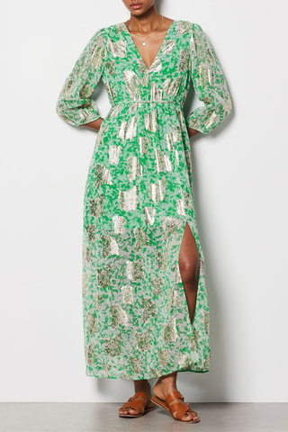 Vestido comprido - Verde - Etam