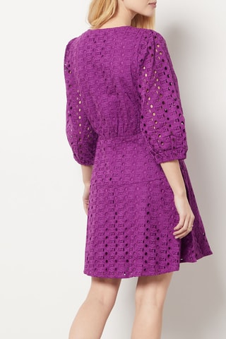 Vestido traçado - Violeta - Etam