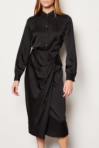 Vestido traçado Musee De L’Orangerie - Preto