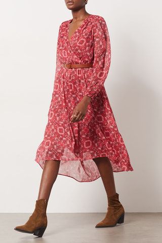 Vestido midi - Vermelho