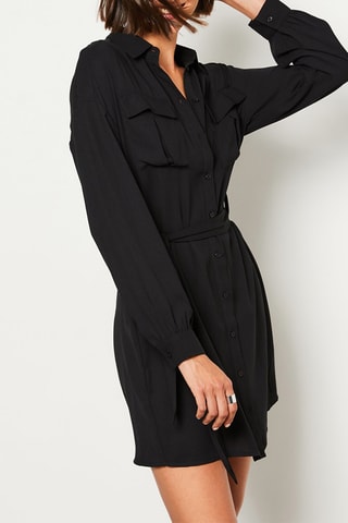 Vestido-camisa Link - Preto