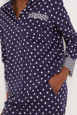 Camisa Florish - Azul-marinho - Etam