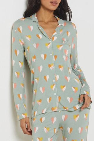 Camisa de pijama Paolam - Verde-claro