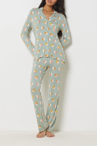 Camisa de pijama Paolam - Verde-claro