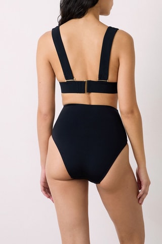 Cueca de cintura subida - Preto - Etam