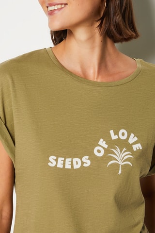 T-shirt Silya -  Caqui