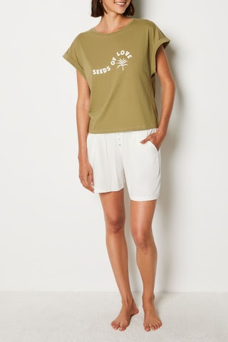 T-shirt Silya -  Caqui