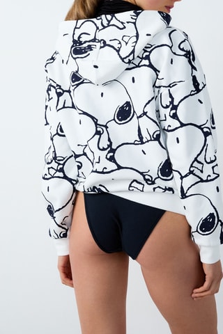 Sweat com capuz - Branco