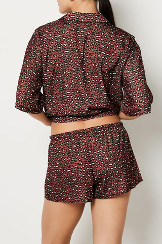 Short de pijama - Marrón