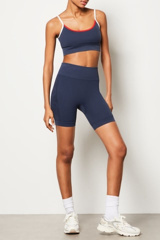 Panties de cintura alta Capsule Active - Azul-escuro