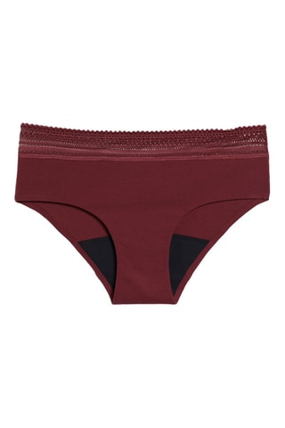 Cueca menstrual - Fluxo abundante Celia - Bordô