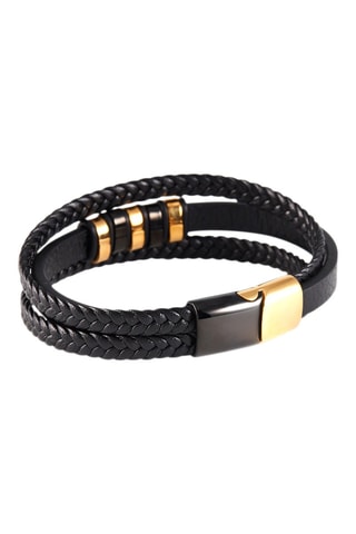 Pulsera - 
Negro y dorado