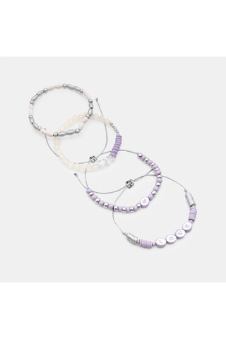4 bracelets - Violet - Okaidi