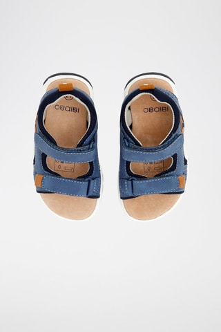 Sandales en cuir - Bleu
