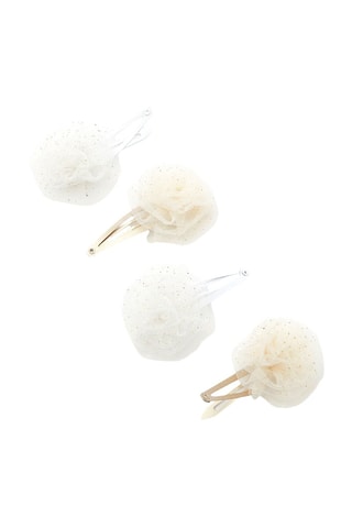 4 barrettes - Blanc - Okaidi