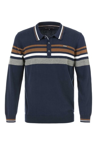 Pull - Bleu et camel 