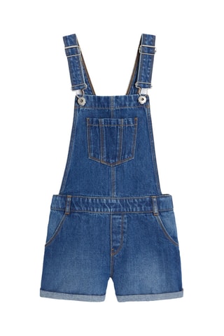 Salopette-short - Bleu - Okaidi