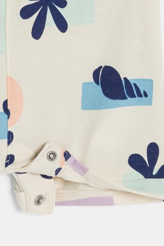 Salopette-short sans manches - Beige - Obaibi