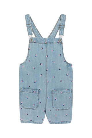 Salopette-short - Bleu clair - Okaidi