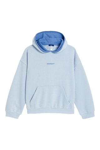 Sweat à capuche - Bleu clair - Okaidi