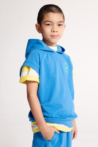 Sweat à capuche - Bleu - Okaidi