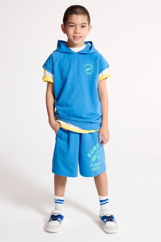 Sweat à capuche - Bleu - Okaidi
