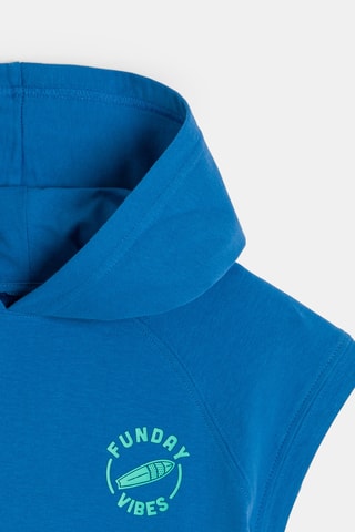 Sweat à capuche - Bleu - Okaidi