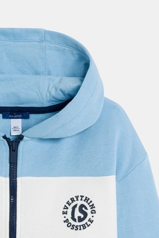 Sweat à capuche - Bleu - Okaidi