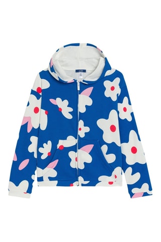 Sweat à capuche - Bleu - Okaidi