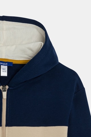 Sweat à capuche - Bleu - Okaidi