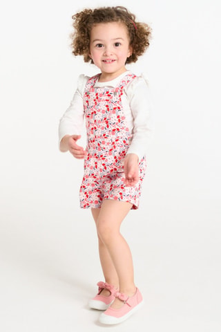 Salopette-short - Rose poudré - Obaïbi