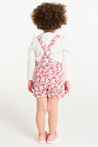 Salopette-short - Rose poudré - Obaïbi