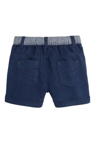 Short en lin - Bleu marine - Obaibi