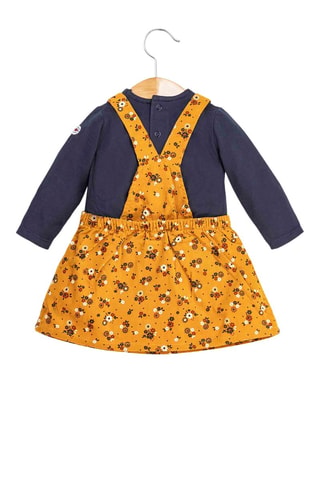 Robe salopette et sous-pull - Bleu 