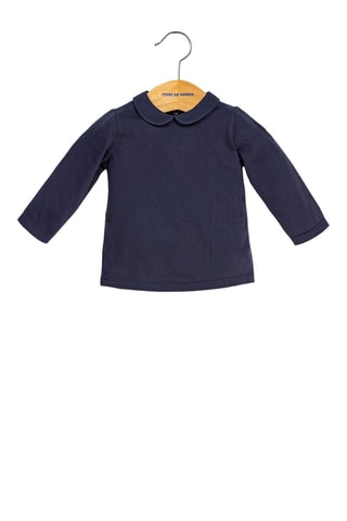 Robe salopette et sous-pull - Bleu 