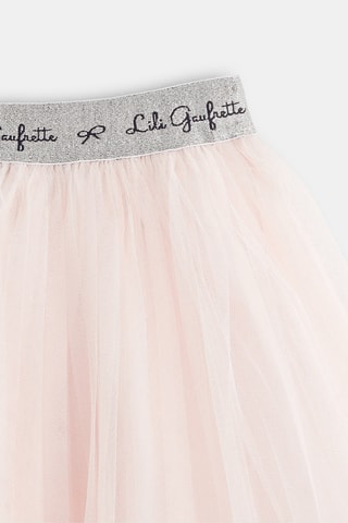 Jupe patineuse plissée - Rose pâle - Kidiliz