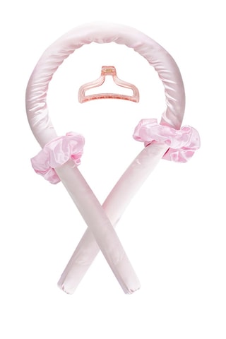 Fita para frisar sem calor para o cabelo - Rosa
