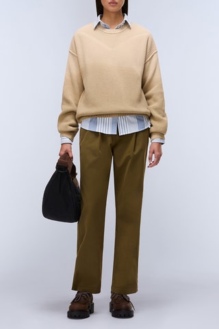 Pantalón chino oversized - M-Chromic Chino W - Caqui