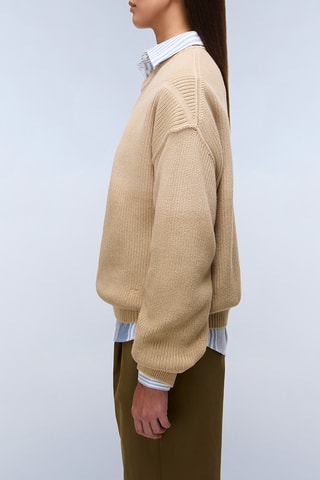 Jersey dip-dye - D-Quartz C W - Beige