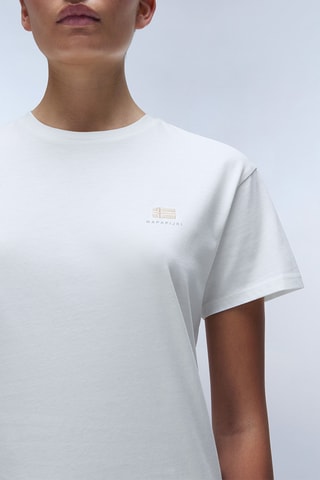 Camiseta relaxed - S-Nina - Blanco