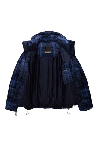 Anorak con capucha - A-Glane W Check - Azul