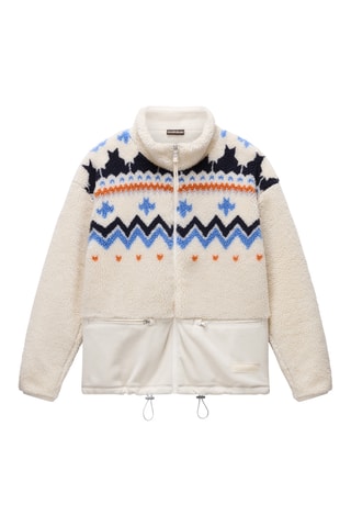 Chaqueta polar - T-Ansei Fz W - Beige claro